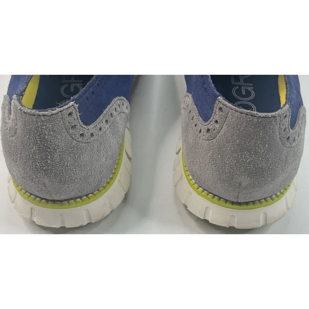 Zero Grand DC Wing S O Men's Blue Suede Dress Shoes Size 13‎ M